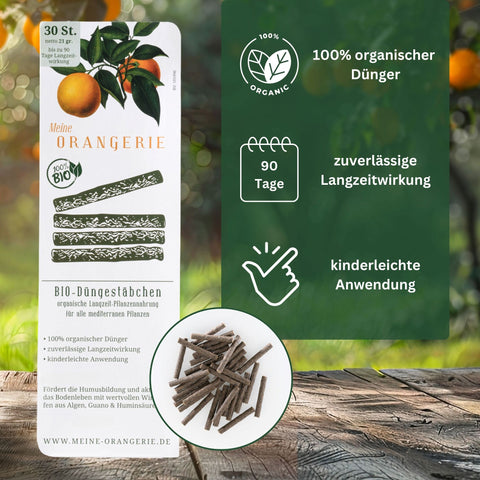 Meine Orangerie BIO-Düngestäbchen - organischer Zitrusdünger