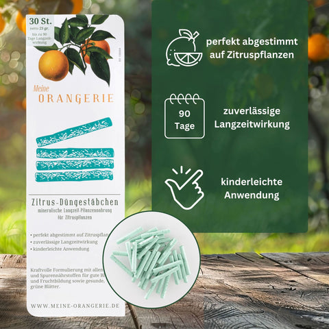 Meine Orangerie Düngestäbchen - mineralischer Zitrusdünger